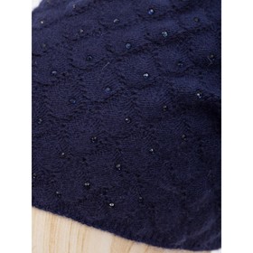 

Шапка женская, размер one size, тёмно-синий