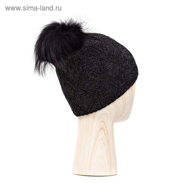 Шапка женская, размер one size, чёрный