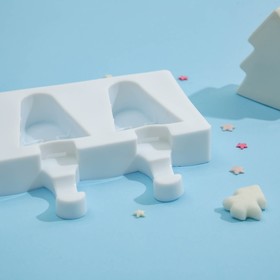 

Форма для мороженого «Ель», 19,2×13×2,4 см, 3 ячейки, цвет МИКС