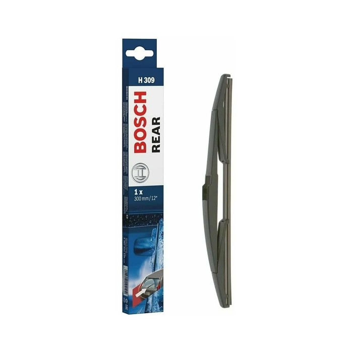цена Щётка стеклоочистителя Bosch Rear H309, 300 мм, каркасная, специальное крепление, задняя 3397011630