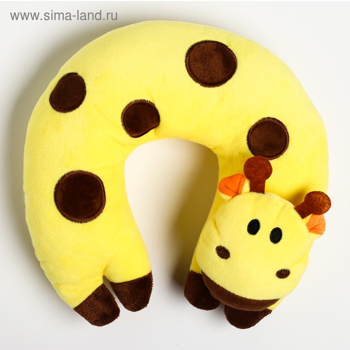 фото Детская подушка для путешествий "жираф", цвет желтый крошка я