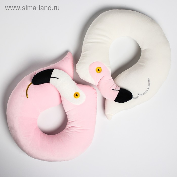 фото Детская подушка для путешествий "фламинго", цвет микс крошка я