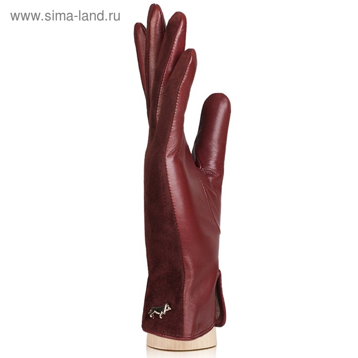 

Перчатки женские, размер 6.5, цвет коньячный
