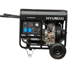 

Генератор дизельный Hyundai DHY 8000SE, 5.5 кВт, 220 В, ручной/электростартер, открытый тип 471152