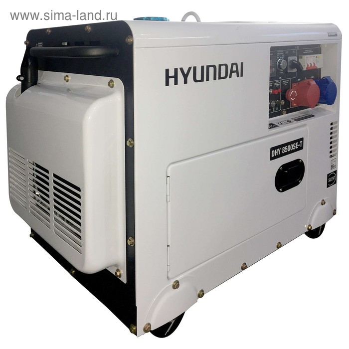 Генератор дизельный Hyundai DHY 8500SE-3, 7.2 кВт, 220 В, электростартер, 1/3 фазный