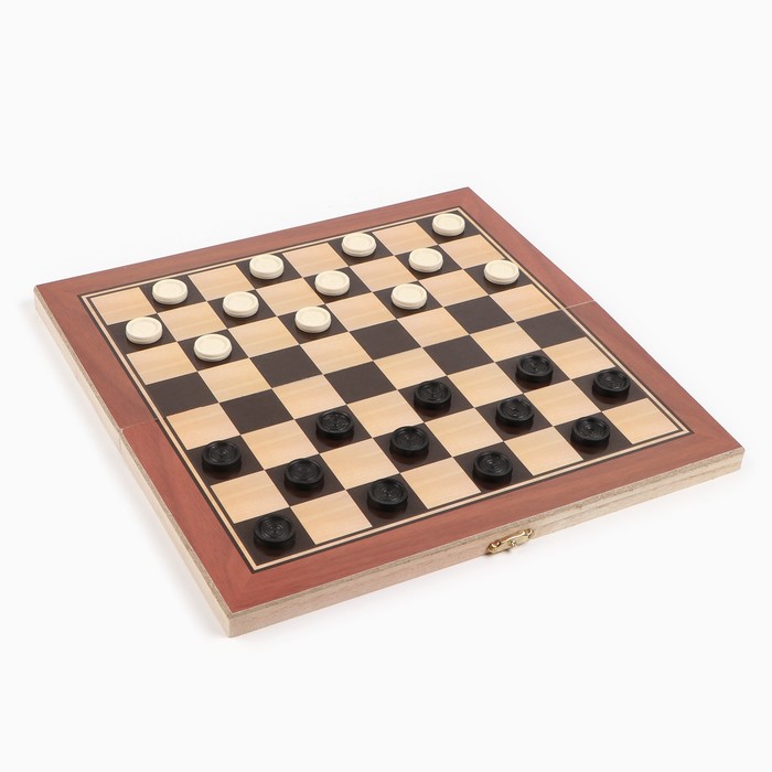 Нарды Лабарт деревянная доска 29 х 29 см, с полем для игры в шашки