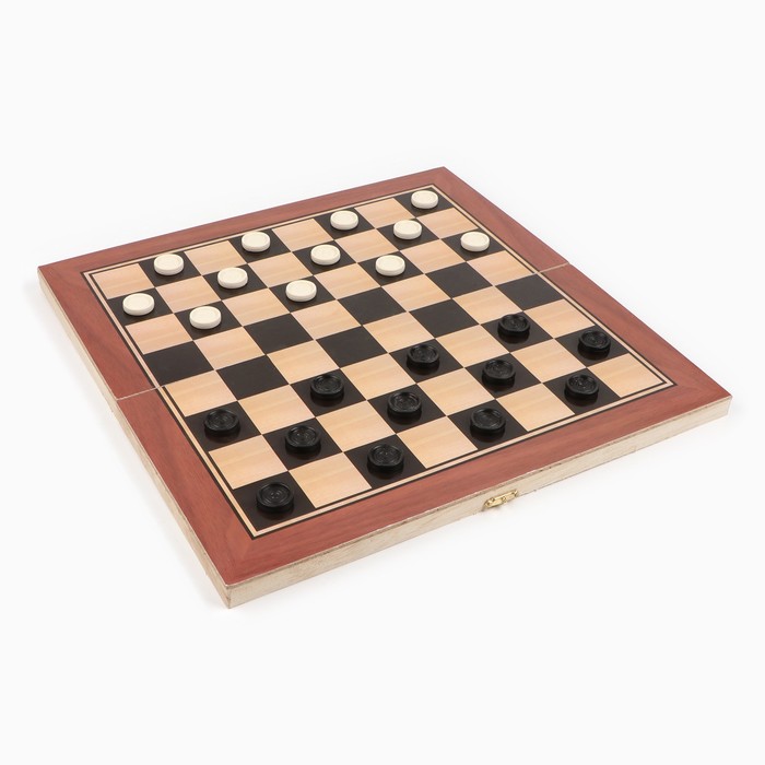 Нарды Лабарт, деревянная доска 39 х 39 см, с полем для игры в шашки