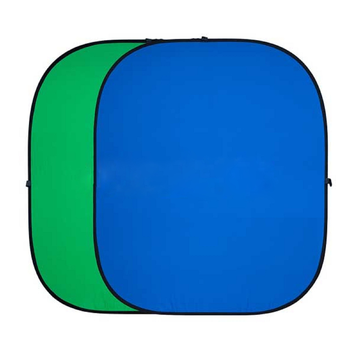 Двухсторонний тканевый фон хромакей Twist, 180 210 см, цвет синий зелёный