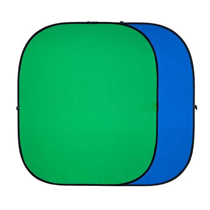 Двухсторонний тканевый фон хромакей Twist, 240 240 см, цвет синий зелёный