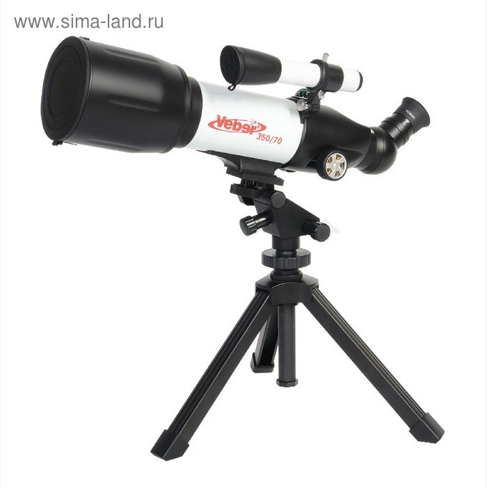 Телескоп Veber, 350 × 70, рефрактор телескоп veber newstar mt80080 azii