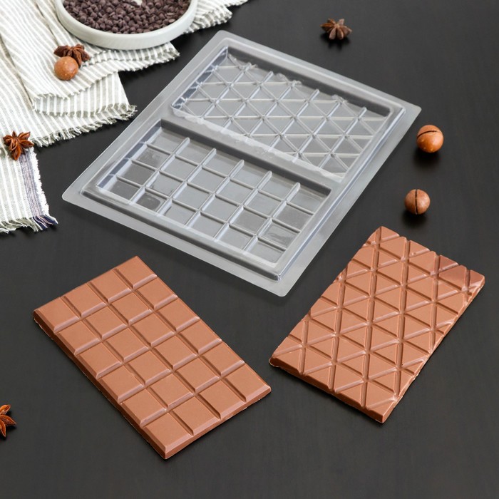 Форма для шоколада и конфет «Плитка шоколада», 26,5×21 см форма для шоколада ракушки 3