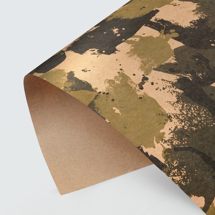 Бумага крафтовая «Хаки», 50 × 70 см