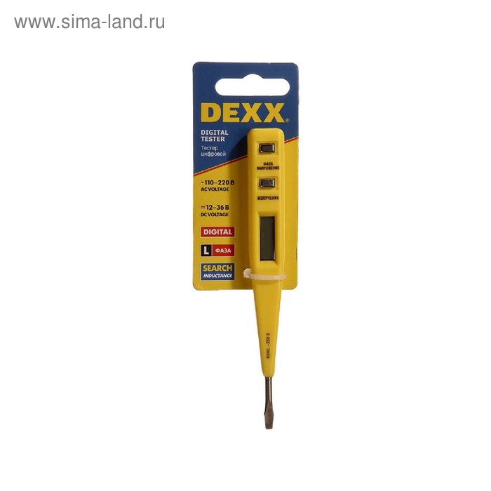 Тестер напряжения DEXX, 12-220 В, 130 мм