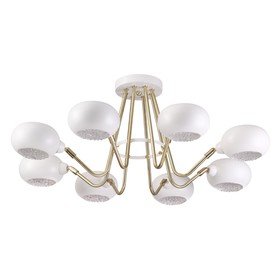 

Люстра Cirrus, 8x40Вт E14, цвет белый