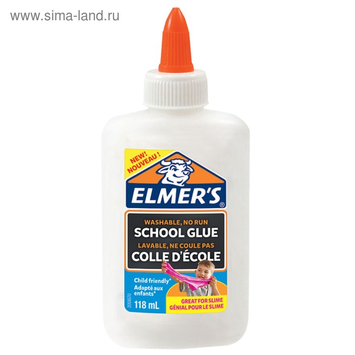 Клей ПВА 145 г Elmers School Glue, для 1 слайма