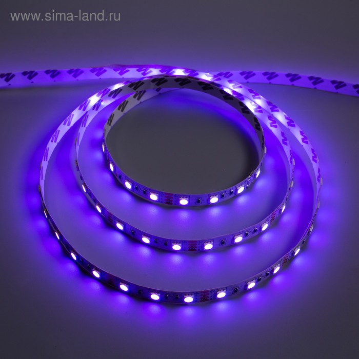 Светодиодная лента Ecola 3 м, IP20, SMD5050, 60 LED/м, 14.4 Вт/м, 12 В, RGB светодиодная лента ecola 14 × 7 мм 100 м ip68 smd5050 60 led м 14 4 вт м 220 в свечение жёлтое