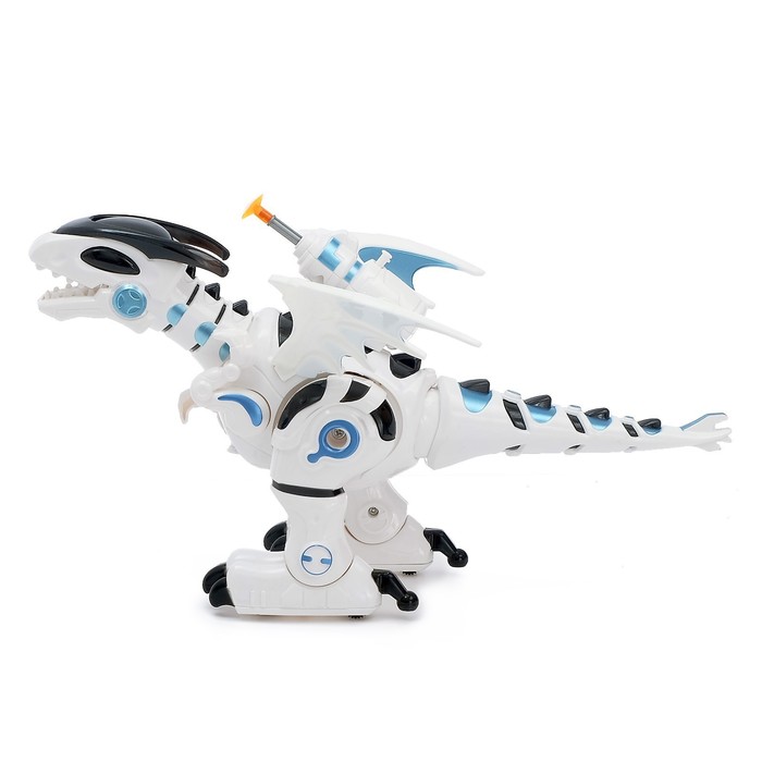 фото Робот дракон dinorex iq bot, на пульте управления, интерактивный: стреляющий, звук, на батарейках