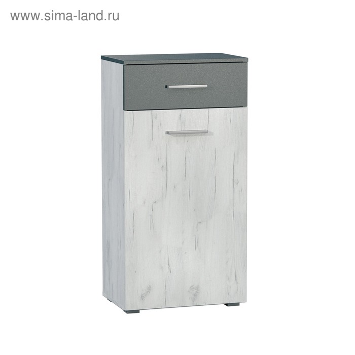

Комод Юнона, 550х352х1080, Дуб белый крафт/Серый шифер