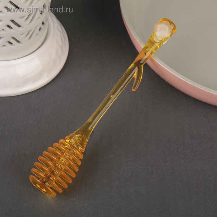 фото Ложка для мёда и джема qlux, 20×8 см, цвет микс