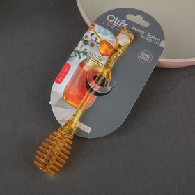 

Ложка для мёда и джема QLux, 16×3 см, цвет МИКС
