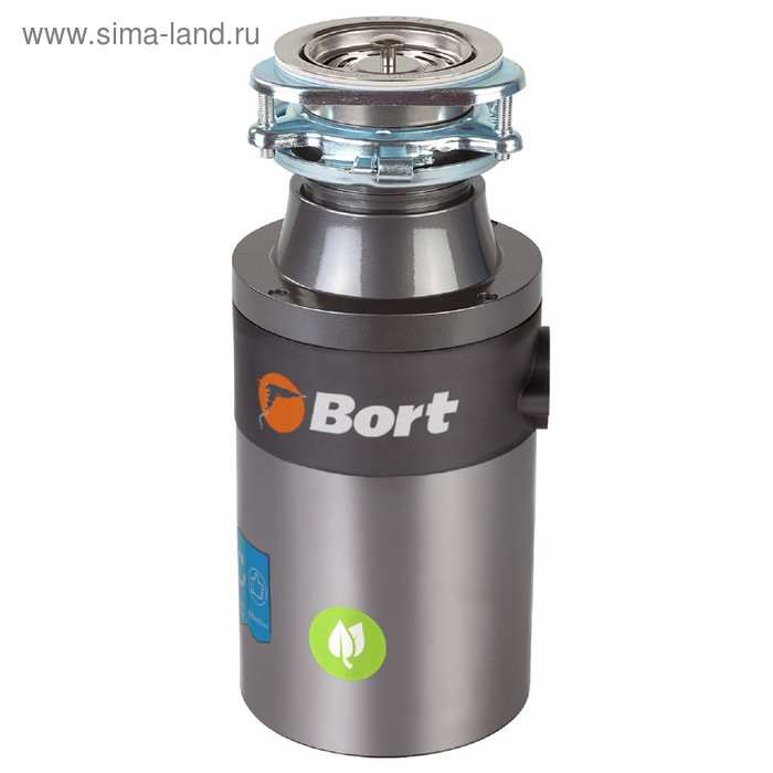 Измельчитель пищевых отходов Bort TITAN 4000 Plus, 560 Вт, 3 ступени, 4.2 кг/мин, 90 мм