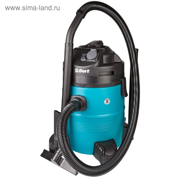 Пылесос Bort BSS-1335-Pro, 1400/280 Вт, сухая/влажная уборка, 35 л, синий