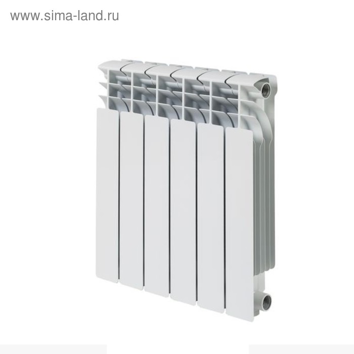 Радиатор алюминиевый Русский Радиатор КОРВЕТ, 500 x 100 мм, 6 секций радиатор алюминиевый 500 6 секций белый