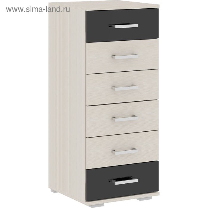 

Комод «Сити 40/1», 990×400×410 мм, цвет сосна карелия / чёрный глянец