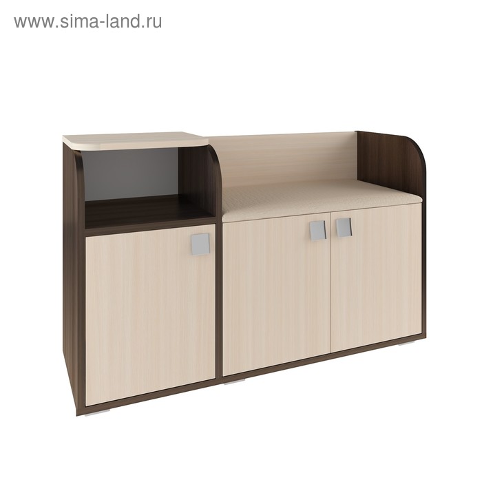 

Обувница Ивушка 5 1015х364х1400 Nice Beige/Бодега тёмный /Бодега светлый