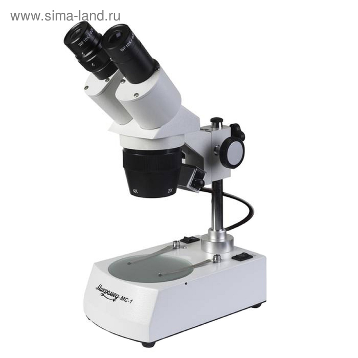 Микроскоп стерео «МС-1», вариант 2C, увеличение объектива 2х/4х микроскоп стерео микромед мс 1 вар 1c 2х 4х