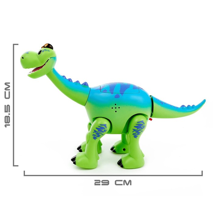 фото Динозавр радиоуправляемый «майк», световые и звуковые эффекты, работает от батареек
