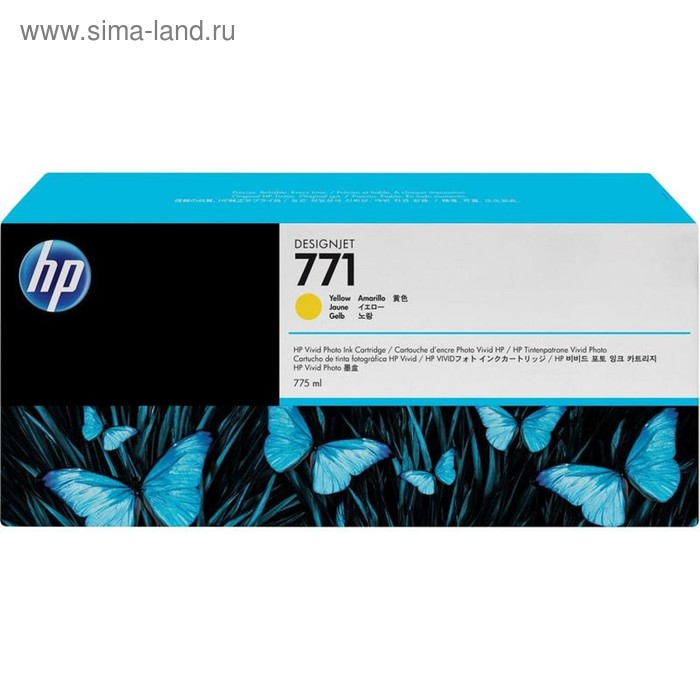 

Картридж струйный HP №771C B6Y10A желтый для HP DJ Z6200 (775мл)
