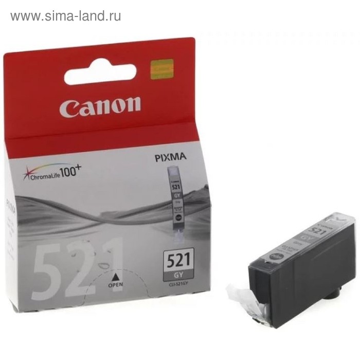 

Картридж струйный Canon CLI-521GY 2937B004 серый для Canon MP980/990