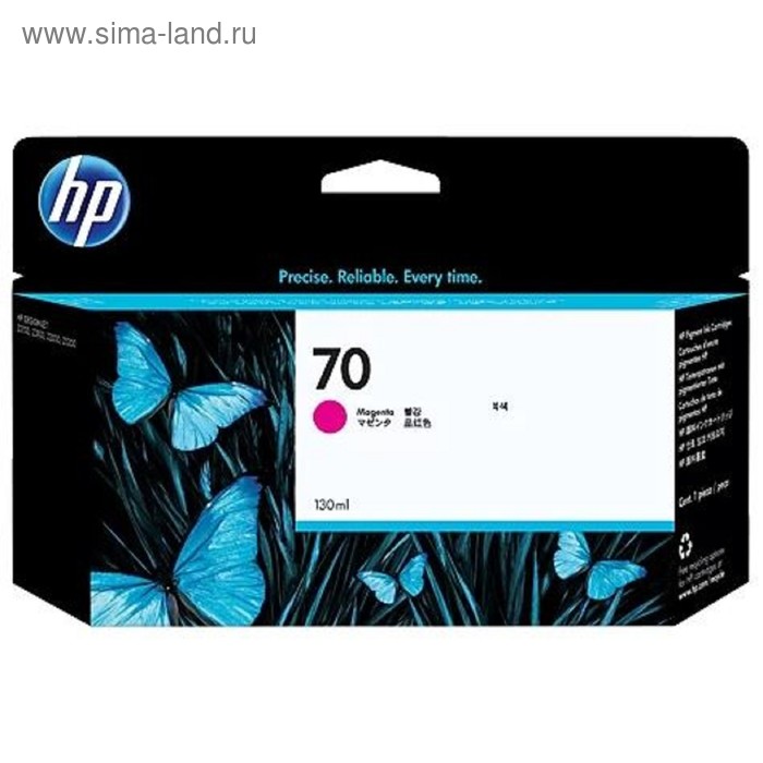 

Картридж струйный HP №70 C9453A пурпурный для HP DJ Z2100/Z3100 (130мл)