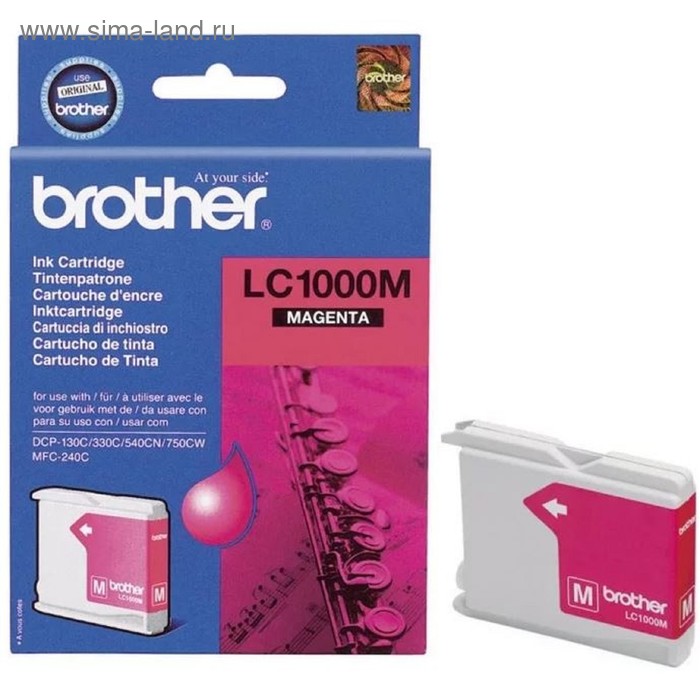 

Картридж струйный Brother LC1000M пурпурный для Brother DCP-130/330