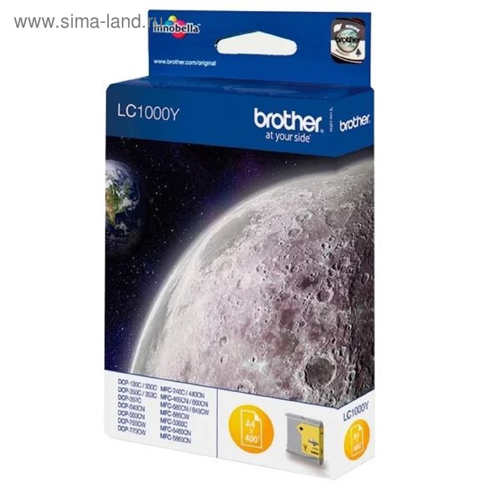

Картридж струйный Brother LC1000Y желтый для Brother DCP-130/330