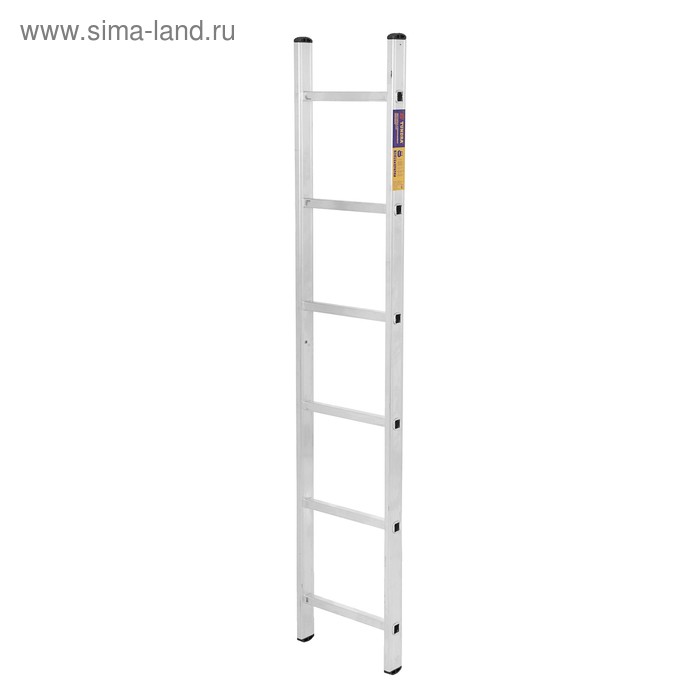 Лестница ТУНДРА, алюминиевая, односекционная, приставная, 6 ступеней, 1680 мм