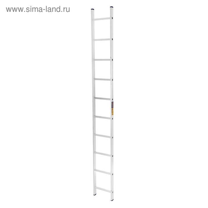 цена Лестница ТУНДРА, алюминиевая, односекционная, приставная, 10 ступеней, 2800 мм