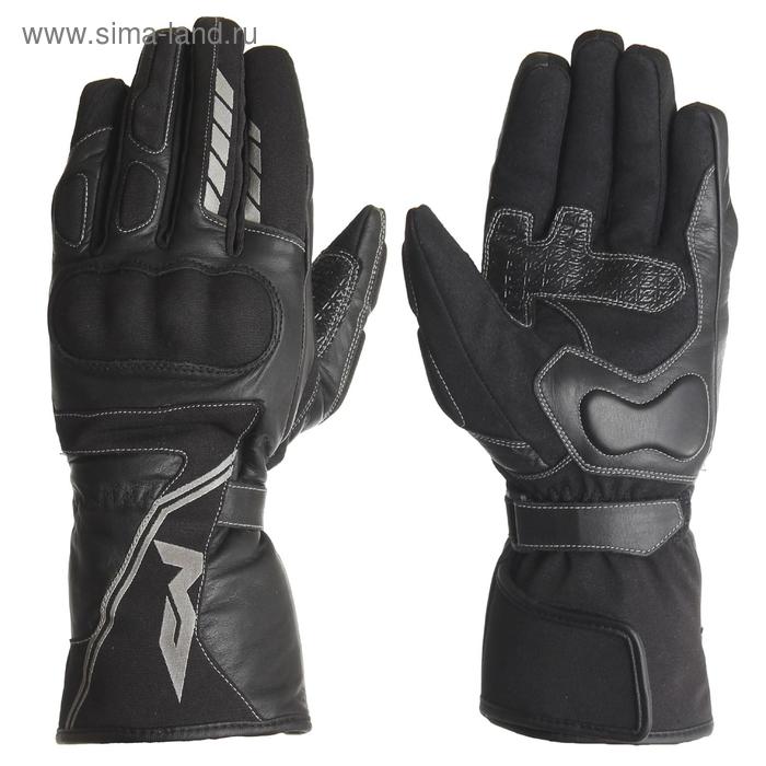 Кожаные перчатки VOYAGER2, размер S, чёрные кожаные перчатки jet2 размер xxl чёрные