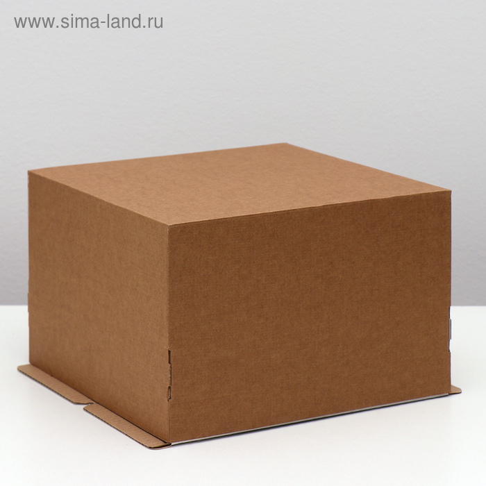 

Кондитерская упаковка, крафт, 30 х 30 х 20 см