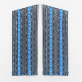 

Погоны СССР с голубыми просветами, пара, цвет серый