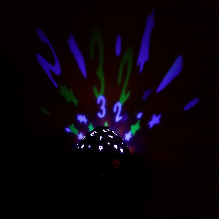 Музыкальный ночник-проектор «Звёздное небо», звуковые и световые эффекты