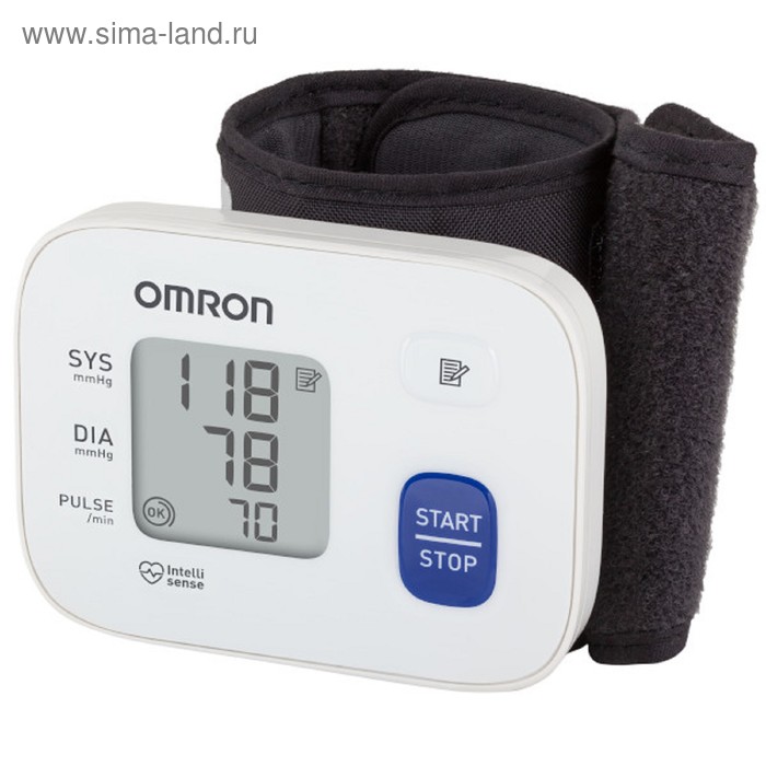 фото Тонометр на запястье omron rs1 hem-6120-ru, автоматический, манжета 13.5-21.5, 2хааа