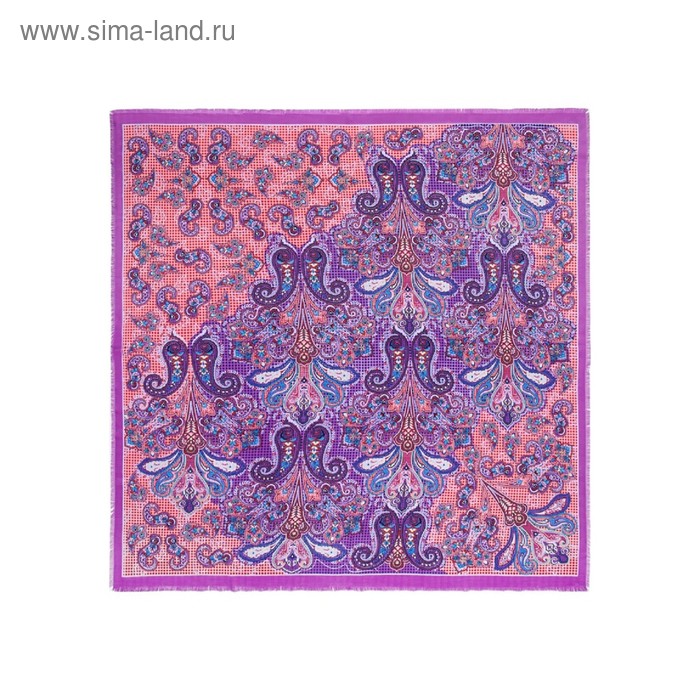 фото Платок 140×140 см, фиолетовый labbra