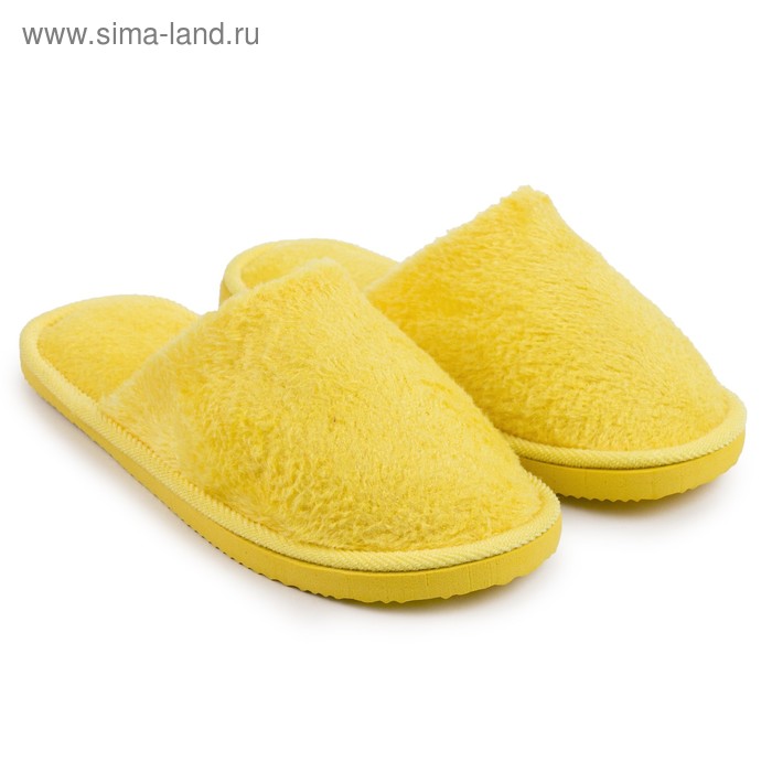 фото Тапочки женские цвет жёлтый, размер 40-41 (реальный размер 37-38) onlitop