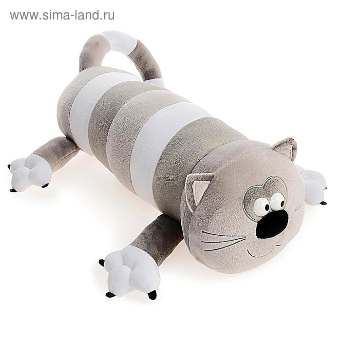 Мягкая игрушка «Кот-Батон», цвет серый, 56 см кот батон 110 см серый кот обнимашка плюшевая игрушка кот батон серый 110 см длинный кот подушка 110 см