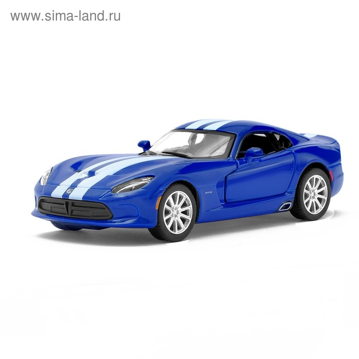 Металлический транспорт  Сима-Ленд Машина металлическая SRT Viper GTS, масштаб 1:36, открываются двери, инерция, цвет синий