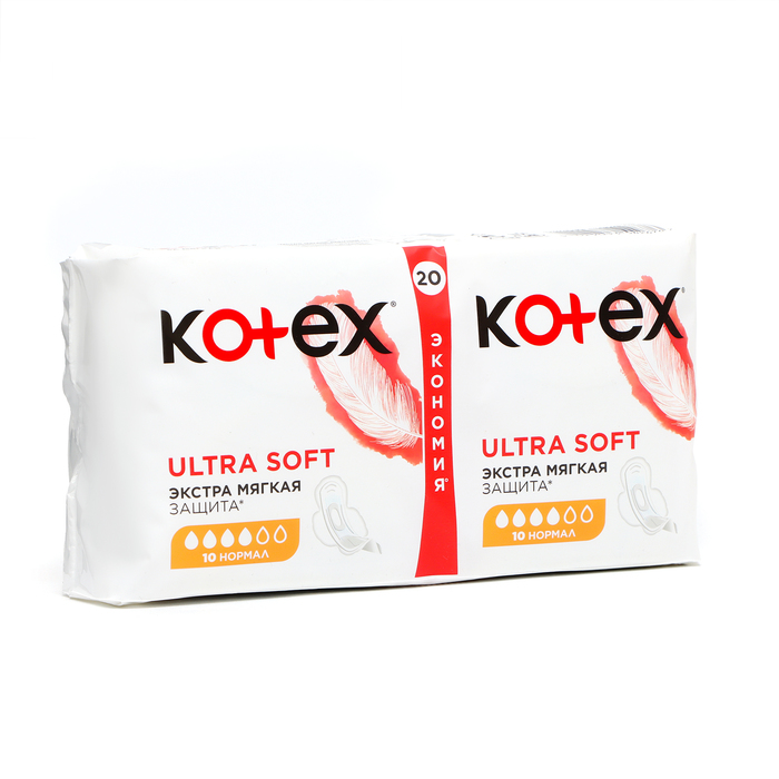 цена Kotex прокладки Ultra Soft Normal, 20 шт