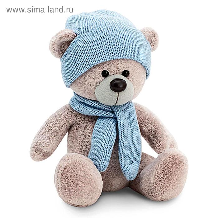 фото Мягкая игрушка «медведь топтыжкин» шапка, шарф, цвет серый 25 см orange toys