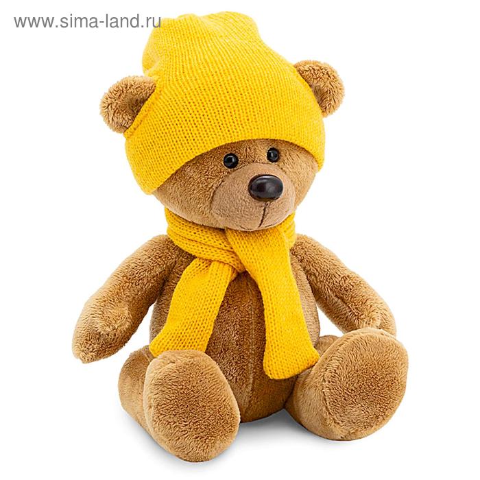 фото Мягкая игрушка «медведь топтыжкин», шапка, шарф, цвет коричневый, 17 см orange toys